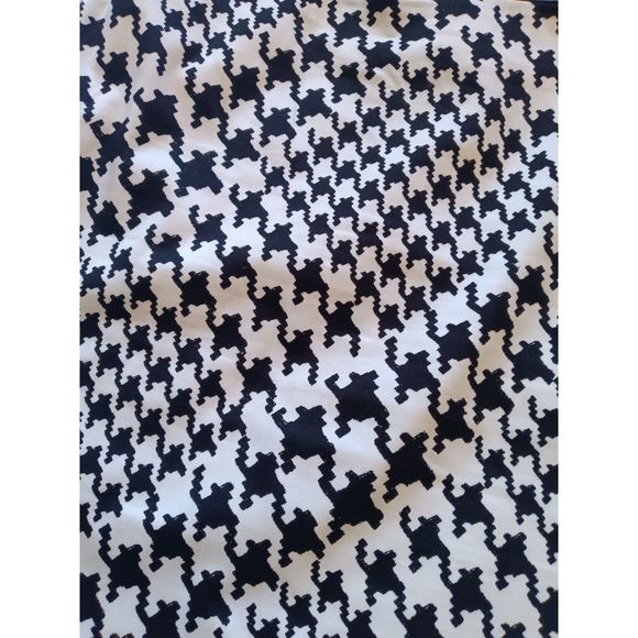 WHBM Houndstooth Variegated Graphic Pencil Skirt Black White 4 6 Small - Picture 2 of 10